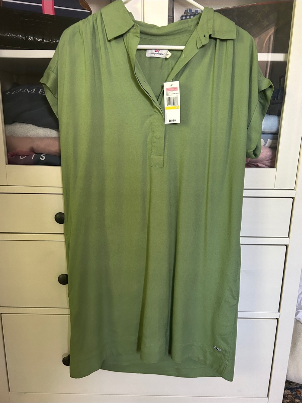 Vineyard Vines Olive Green Polo Chemise